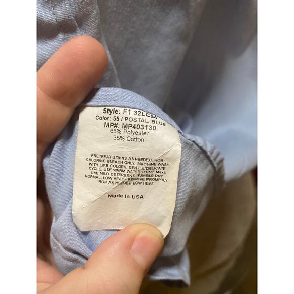 Flying Cross long sleeve postal shirt, Size 15.5 32/33 - Picture 3 of 8